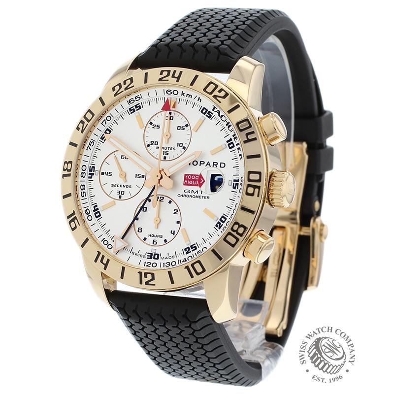 Chronographe Automatique Chopard Miglia 1000 GMT - Mouvement ETA 7754 - Couronne Dorée - Occasion