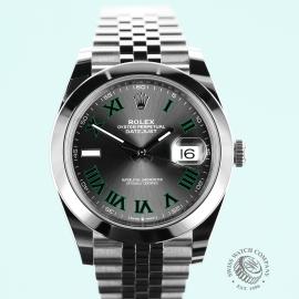 RO25456S Rolex Datejust 41 'Wimbledon' Unworn Close2