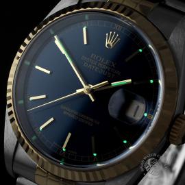 RO25916S Rolex Datejust Blue Sunburst Close1 1