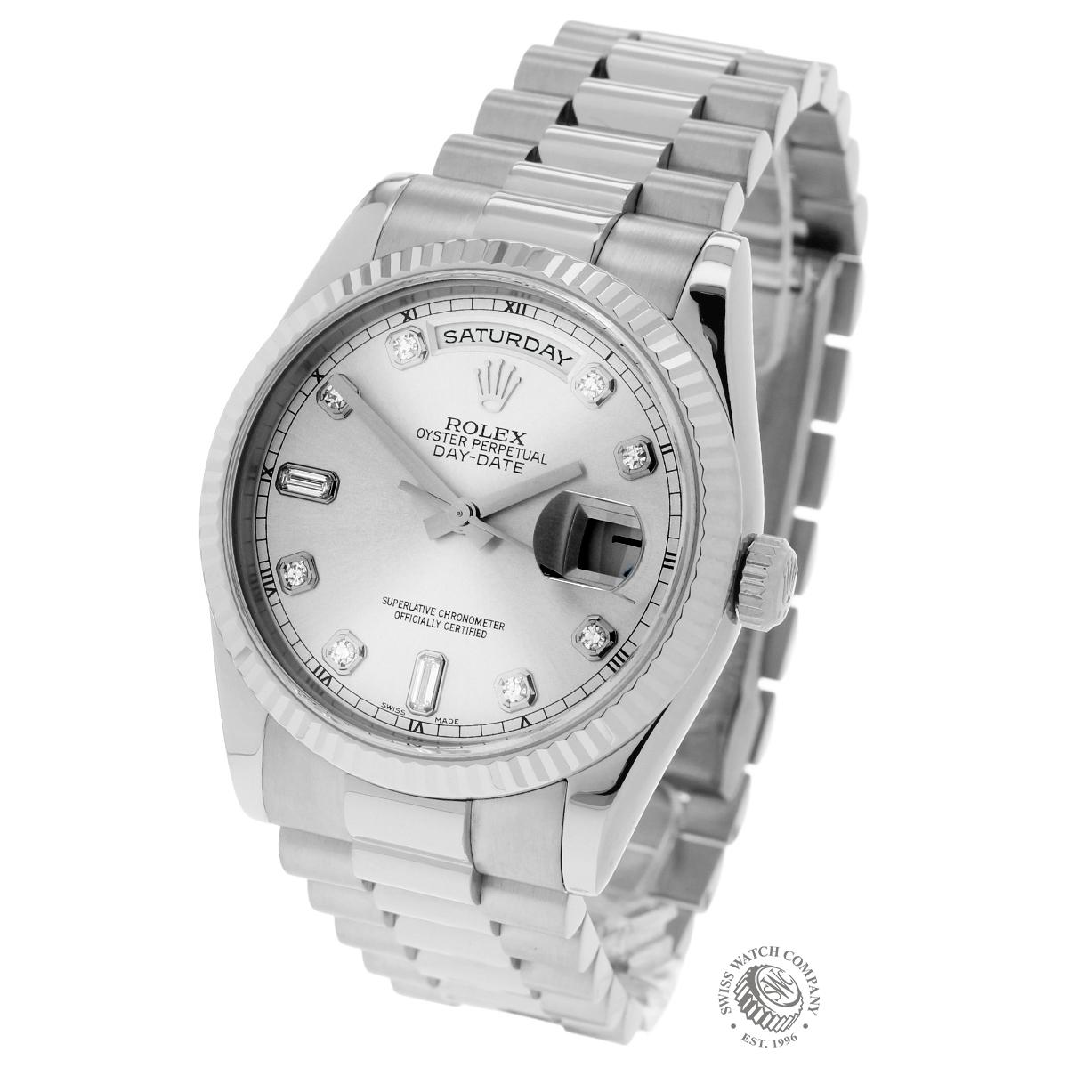Rolex Day-Date 18ct White Gold President 